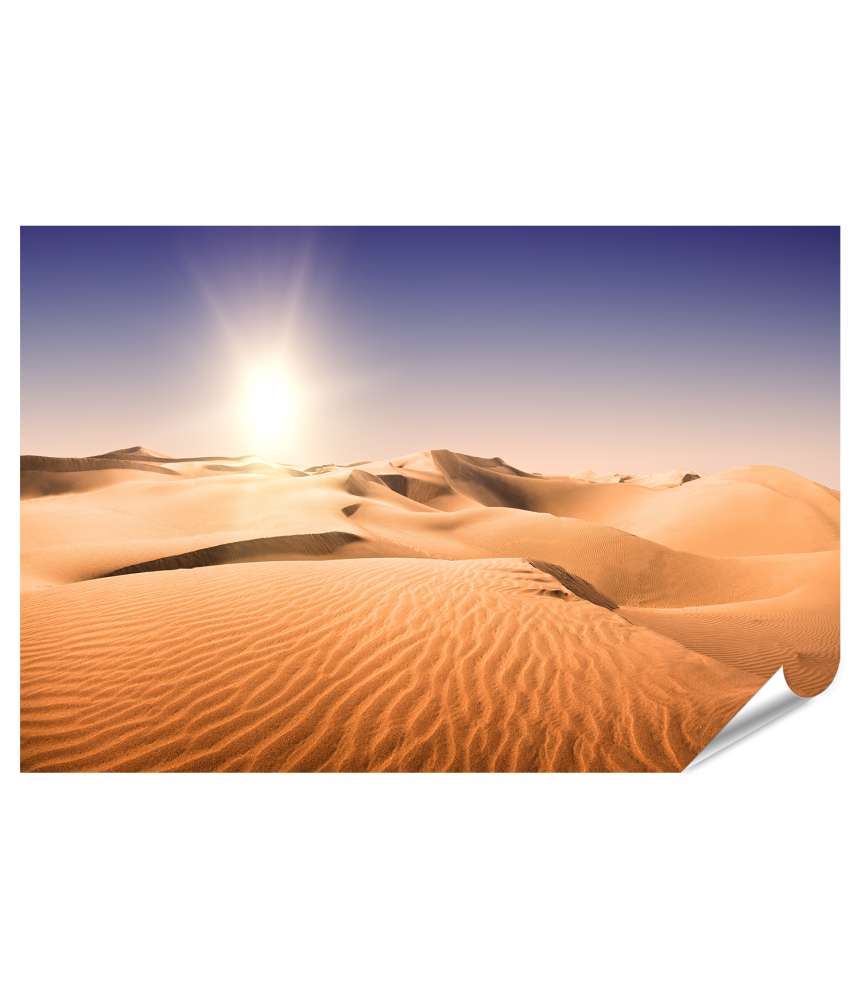 Islandburner Premium Poster Sonnenbeschienene, sandige Landschaft auf Gran Canaria, Kanarische Inseln