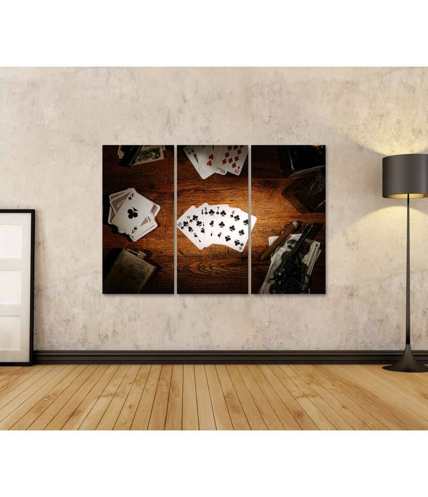 Islandburner Bild auf Leinwand Legendäres Wandbild des alten Poker-Spielers aus dem amerikanischen Westen Flash Sale