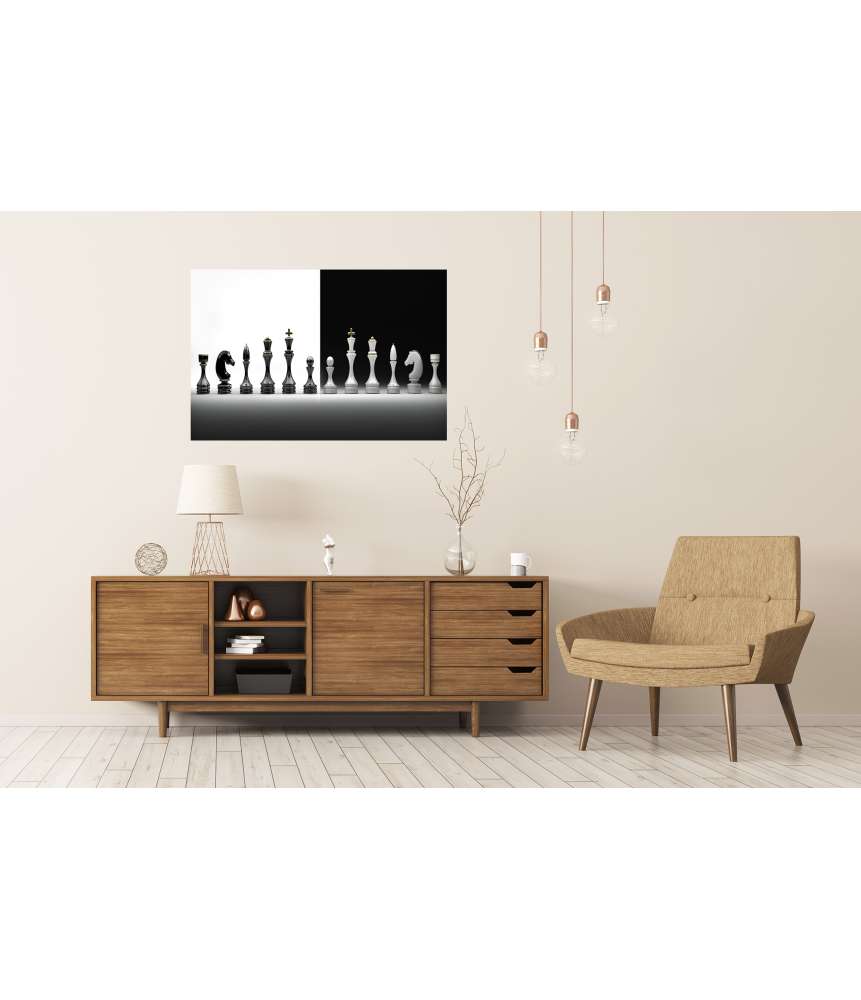 Islandburner XXL Premium Poster Komplettes Wandbild-Set mit Schachmotiv Osterangebot