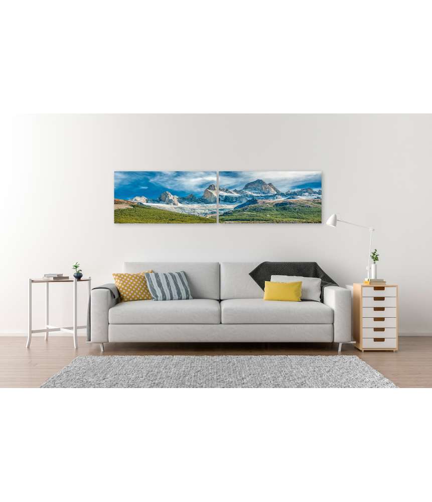 Islandburner Bild auf Leinwand Atemberaubendes Wandbild des Fitz Roy Berges in El Chalten, Patagonien, Argentinien Rabatt