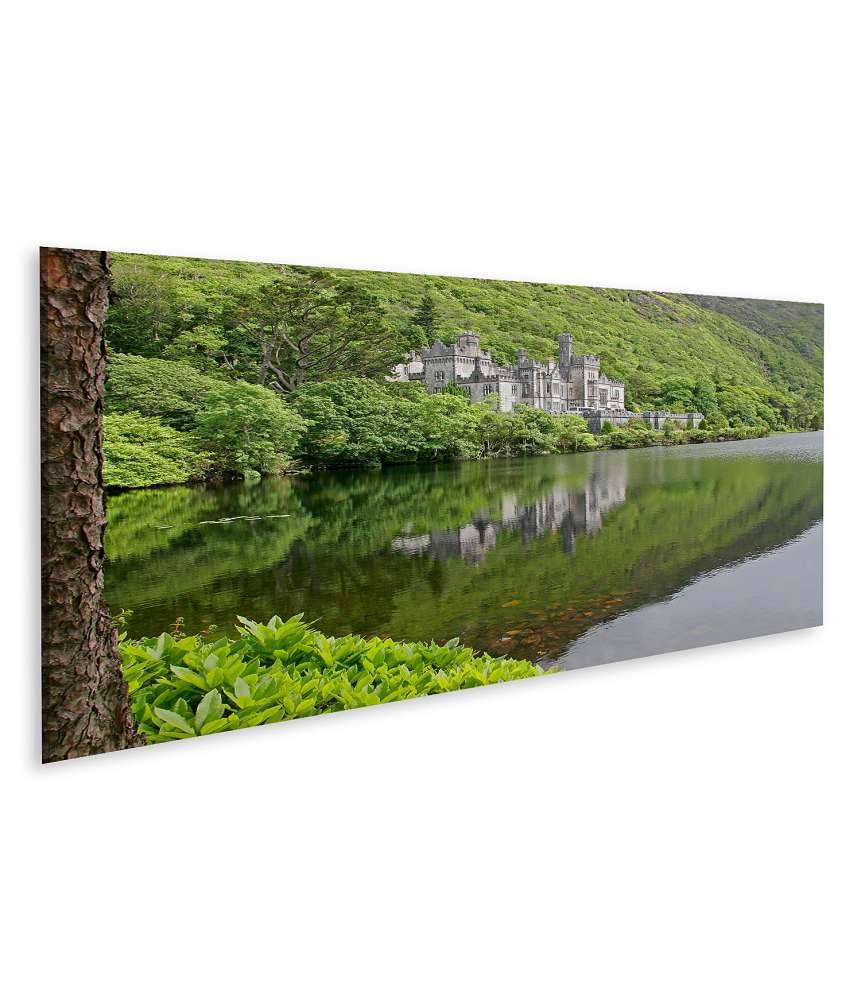 Islandburner Bild auf Leinwand Atemberaubendes Wandbild der historischen Kylemore Abbey in Galway, Irland