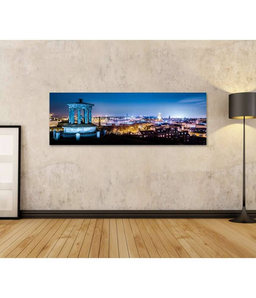 Islandburner Bild auf Leinwand Nächtliche Panoramaansicht von Edinburgh, Schottland, vom Calton Hill Black Friday
