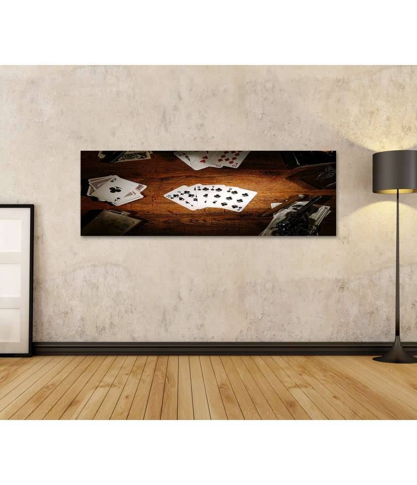 Islandburner Bild auf Leinwand Legendäres Wandbild des alten Poker-Spielers aus dem amerikanischen Westen Zeitlich begrenztes Angebot