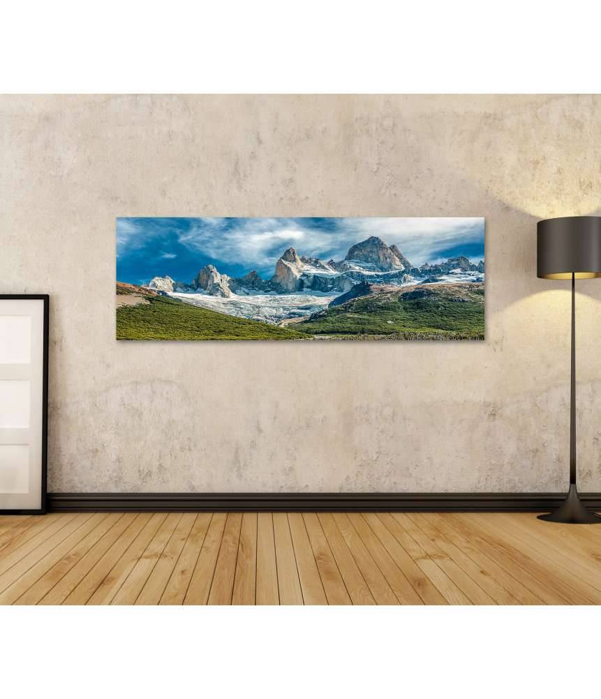 Islandburner Bild auf Leinwand Atemberaubendes Wandbild des Fitz Roy Berges in El Chalten, Patagonien, Argentinien Saisonale Angebote