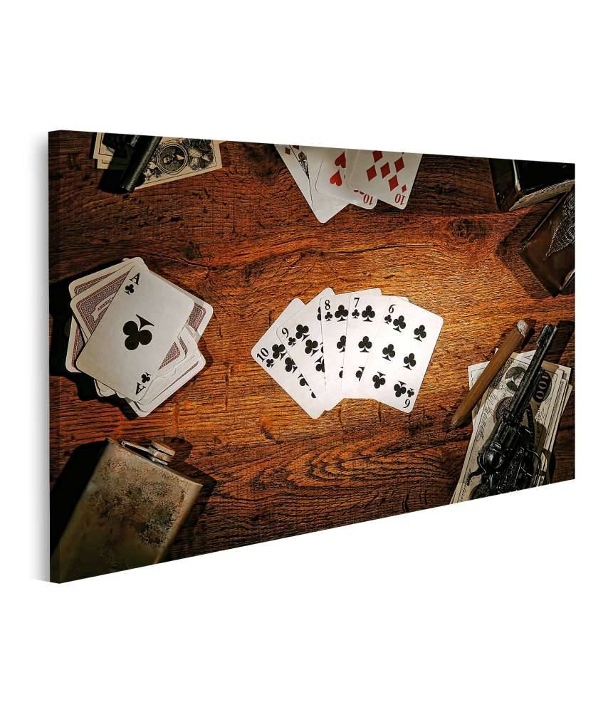 Islandburner Bild auf Leinwand Legendäres Wandbild des alten Poker-Spielers aus dem amerikanischen Westen Saisonale Angebote