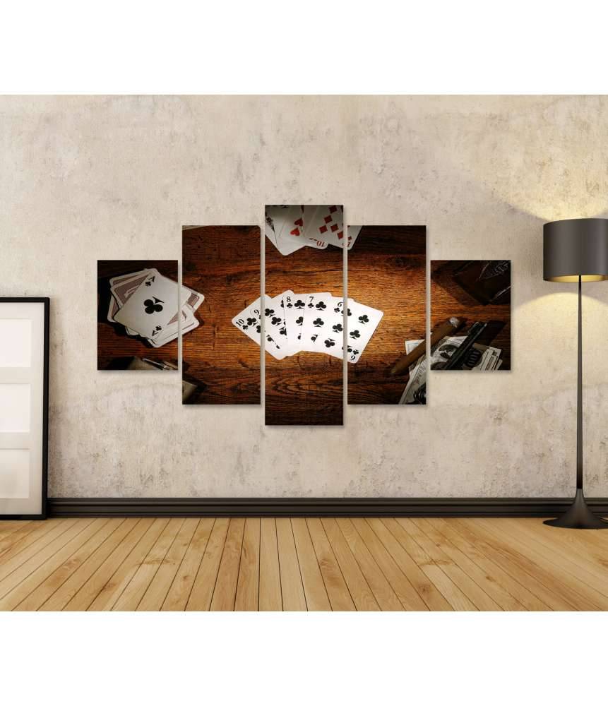 Islandburner Bild auf Leinwand Legendäres Wandbild des alten Poker-Spielers aus dem amerikanischen Westen Nur noch ein Tag übrig