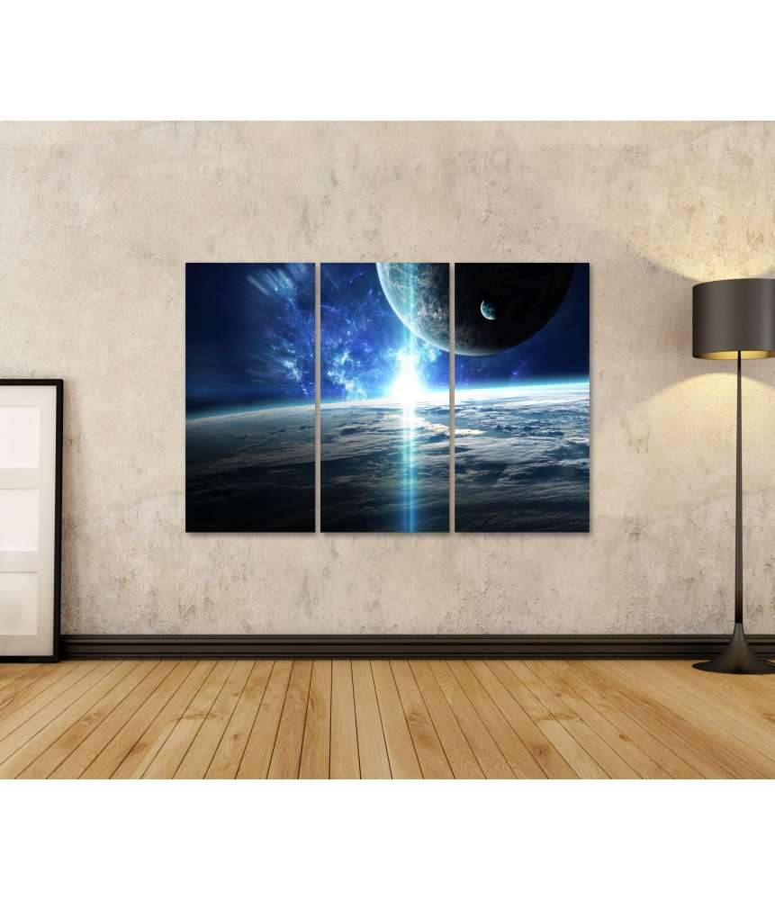 Islandburner Bild auf Leinwand Weltraumbild mit Universum, Planeten, Sternen und Galaxien Begrenzt auf 3 Tage