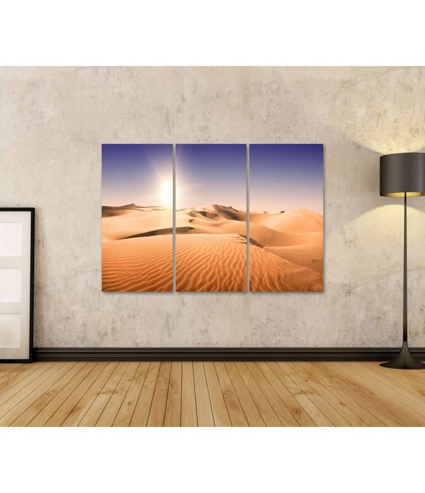 Islandburner Bild auf Leinwand Sonnenbeschienene, sandige Landschaft auf Gran Canaria, Kanarische Inseln Sonderangebot