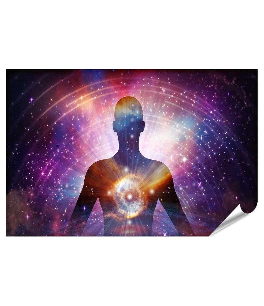 Islandburner XXL Premium Poster Spirituelle Reise: Wandbild zur Darstellung von Astralprojektion und Seelenreise