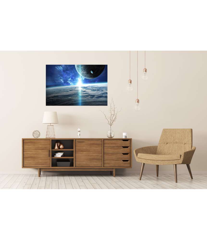 Islandburner XXL Premium Poster Weltraumbild mit Universum, Planeten, Sternen und Galaxien Zeitlich begrenztes Angebot