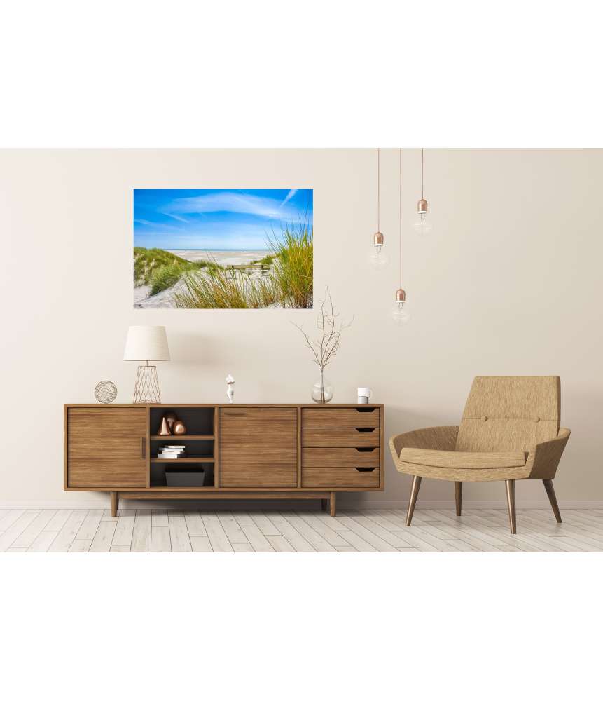 Islandburner XXL Premium Poster Atemberaubendes Wandbild von Dünen und Strand auf Amrum, Nordsee Neueste Stile