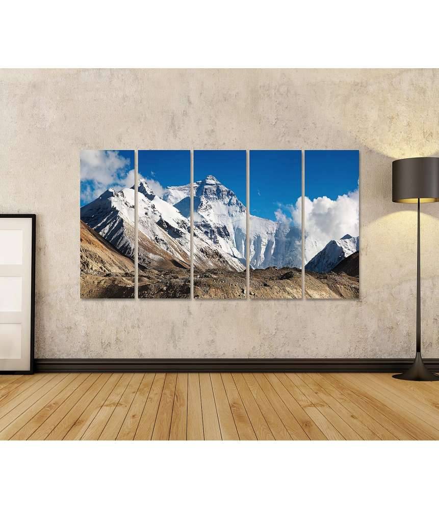 Islandburner Bild auf Leinwand Beeindruckendes Wandbild des majestätischen Mount Everest Vierteljährliche Förderung