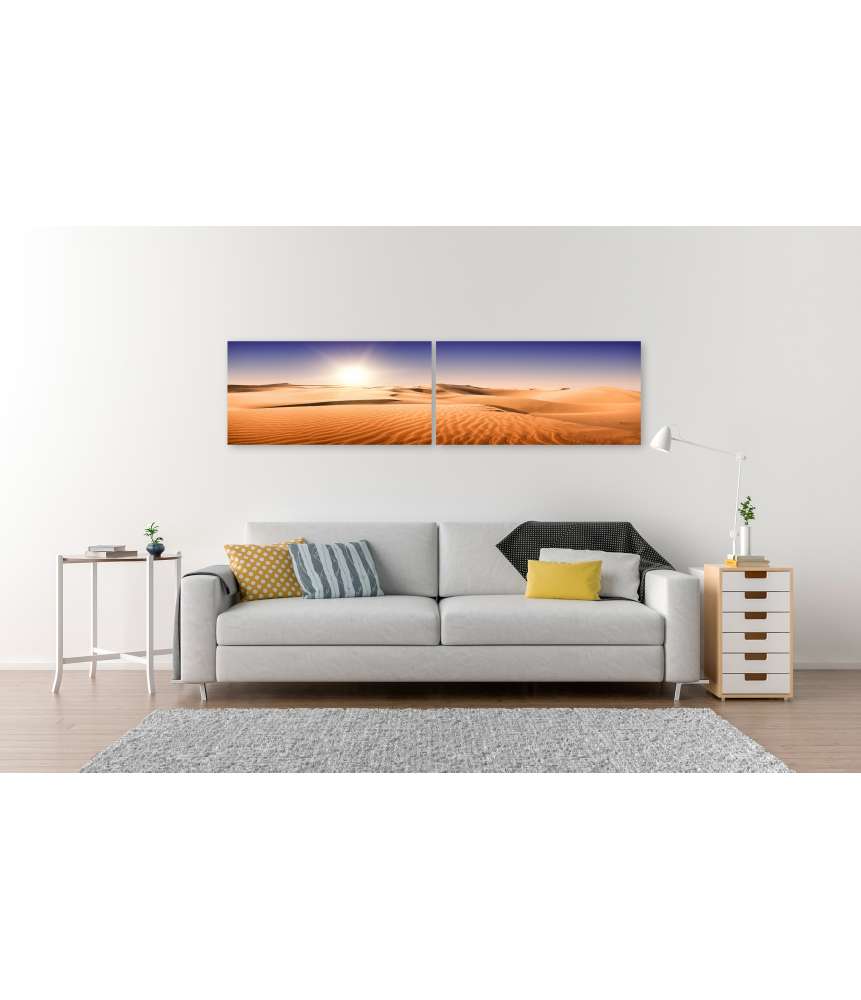 Islandburner Bild auf Leinwand Sonnenbeschienene, sandige Landschaft auf Gran Canaria, Kanarische Inseln Top Angebot