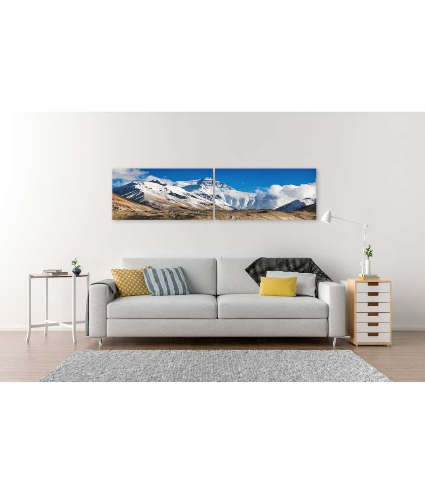 Islandburner Bild auf Leinwand Beeindruckendes Wandbild des majestätischen Mount Everest Blitzangebot