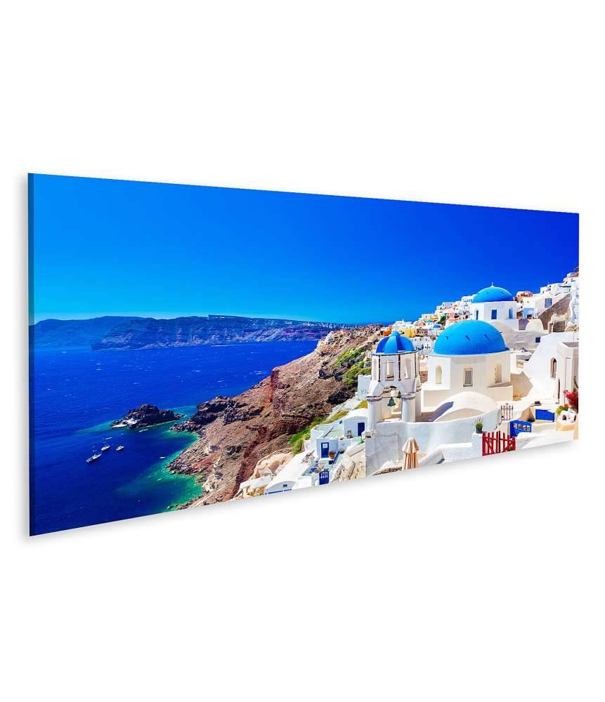 Islandburner Bild auf Leinwand Blaue Kuppeln von Oia, einer Stadt auf der griechischen Insel Santorini Sonderangebote