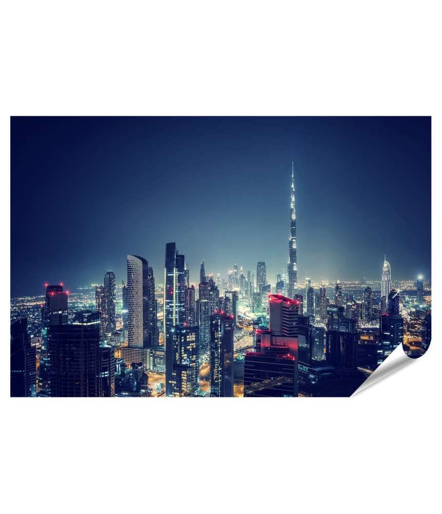 Islandburner Premium Poster Atemberaubendes Panorama von Dubai aus der Vogelperspektive, UAE Zeitbegrenzte Promotion