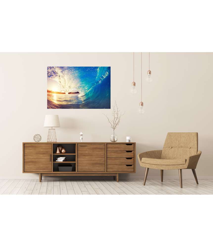 Islandburner Premium Poster Ocean Wave: Das perfekte Wandbild für Surfer und Wellenliebhaber Nur noch ein Tag übrig
