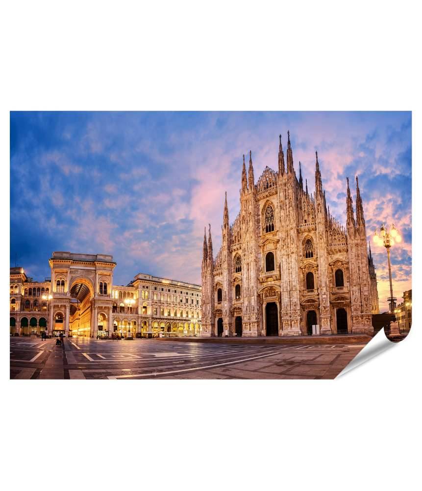 Islandburner Premium Poster Beeindruckendes Wandbild des majestätischen Mailänder Doms, Italien