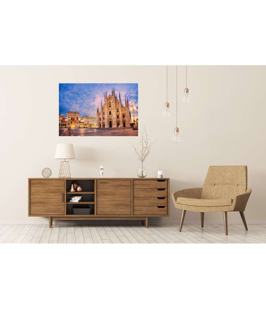 Islandburner Premium Poster Beeindruckendes Wandbild des majestätischen Mailänder Doms, Italien Blitzverkäufe