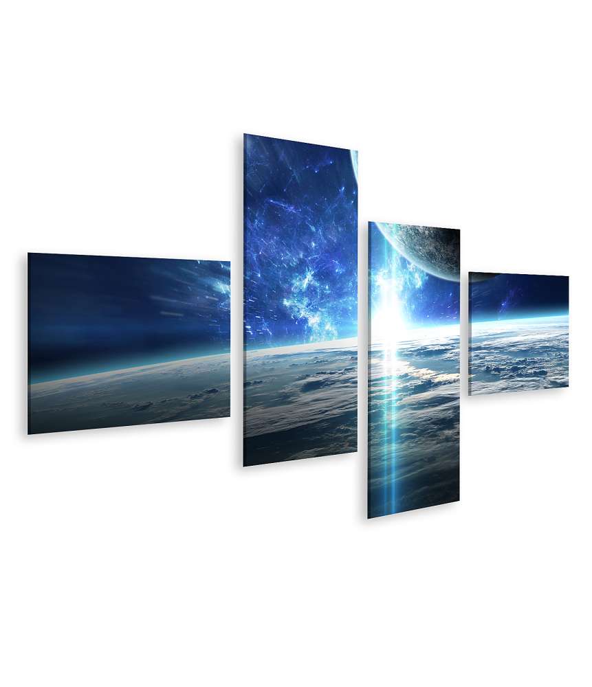 Islandburner Bild auf Leinwand Weltraumbild mit Universum, Planeten, Sternen und Galaxien Wochenangebot