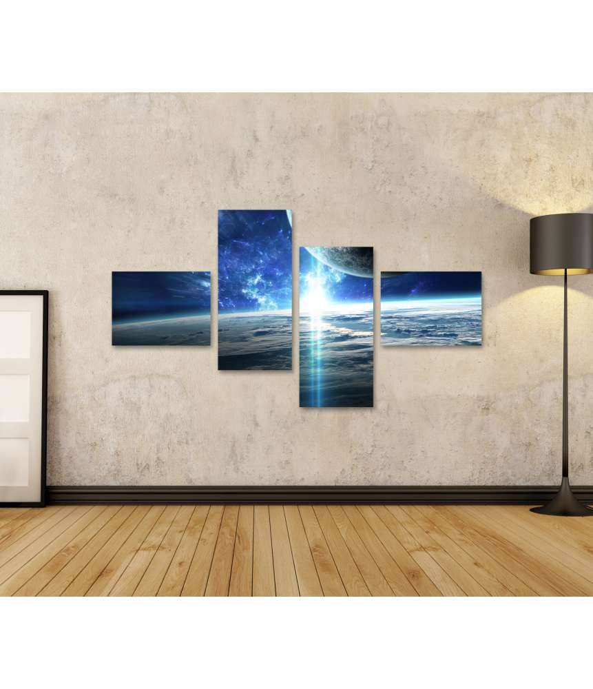 Islandburner Bild auf Leinwand Weltraumbild mit Universum, Planeten, Sternen und Galaxien Wochenangebot