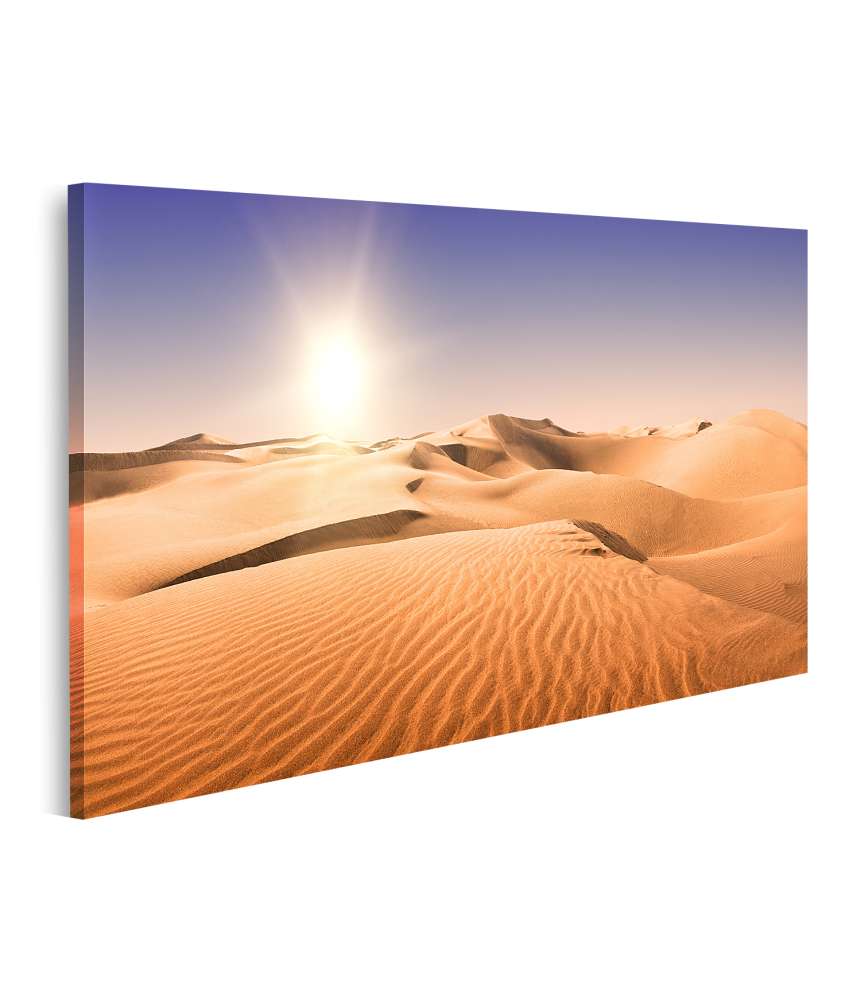 Islandburner Bild auf Leinwand Sonnenbeschienene, sandige Landschaft auf Gran Canaria, Kanarische Inseln Im Verkauf