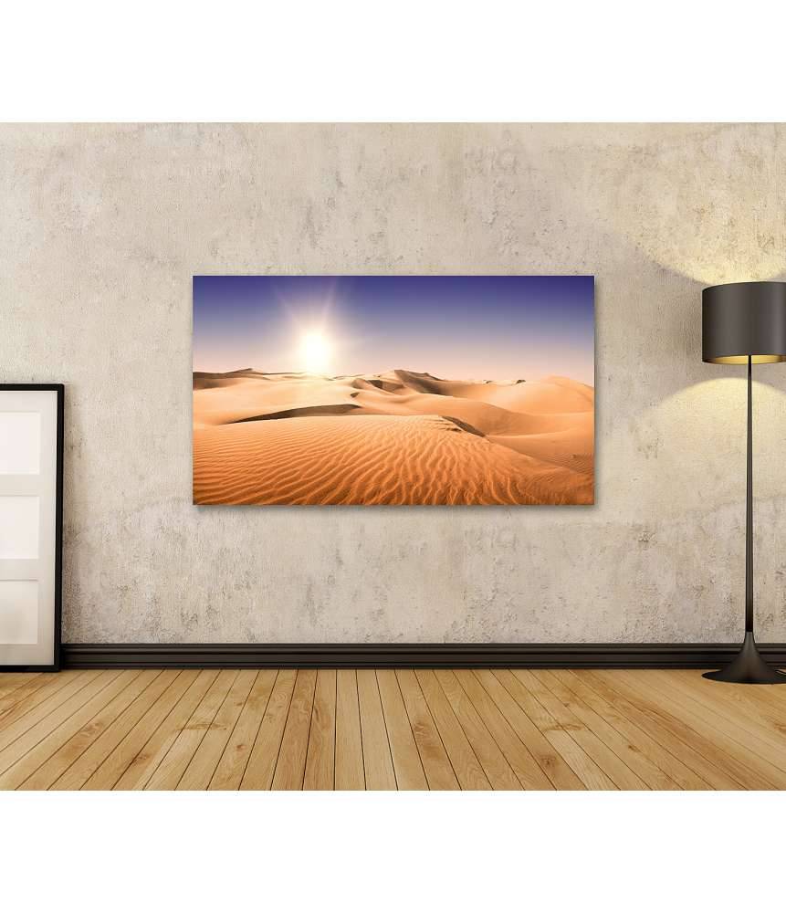 Islandburner Bild auf Leinwand Sonnenbeschienene, sandige Landschaft auf Gran Canaria, Kanarische Inseln Im Verkauf