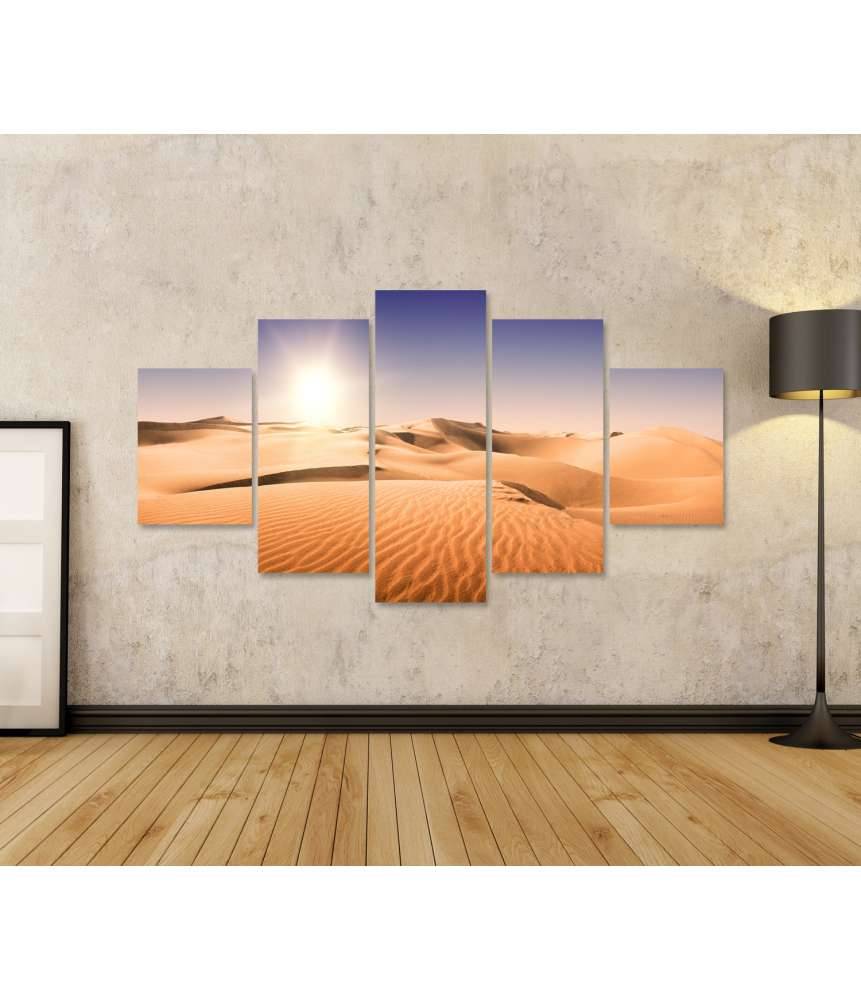 Islandburner Bild auf Leinwand Sonnenbeschienene, sandige Landschaft auf Gran Canaria, Kanarische Inseln Große Rabatte