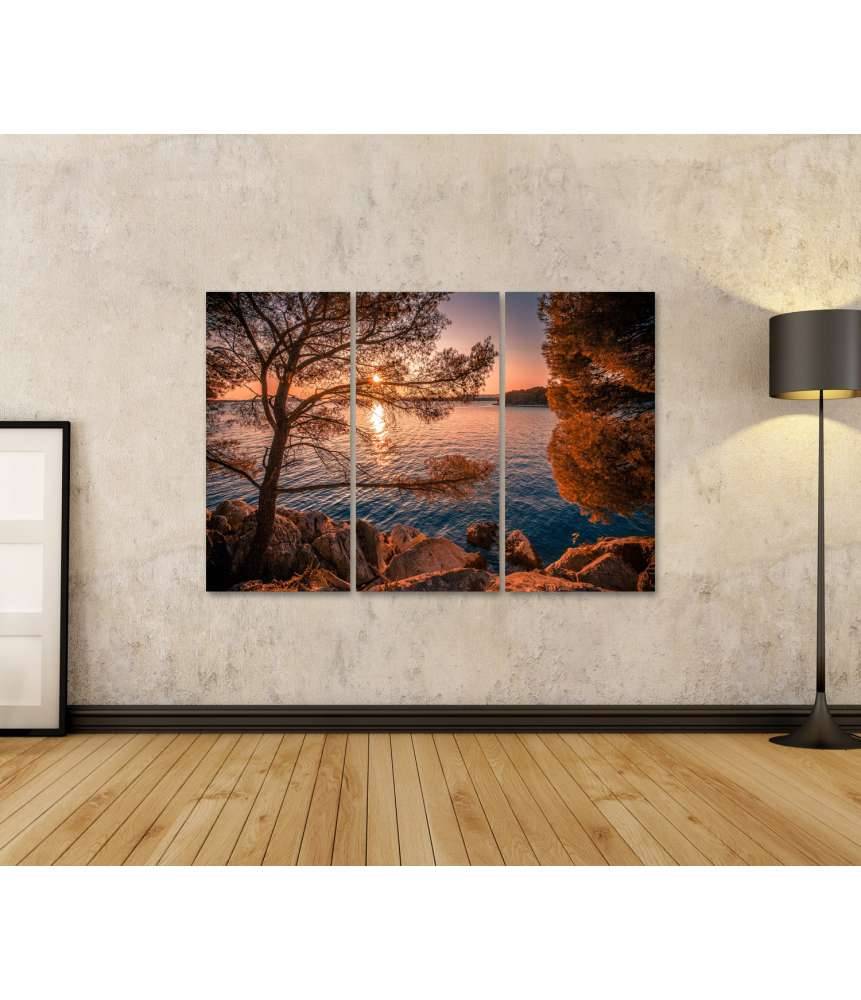 Islandburner Bild auf Leinwand Malerei der malerischen kroatischen Küste zwischen Sibenik und Primosten Bis zu 50% Rabatt