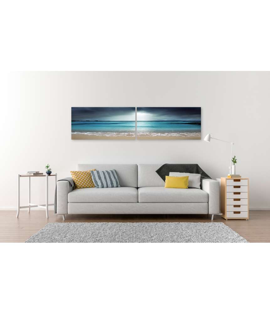 Islandburner Bild auf Leinwand Wandbild: Idyllischer Strand auf La Digue Island, Seychellen Cyber Monday