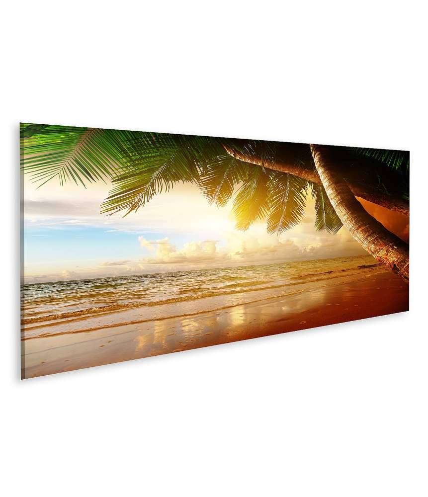 Islandburner Bild auf Leinwand Karibischer Sonnenaufgang am Strand Kostenloser Versand international