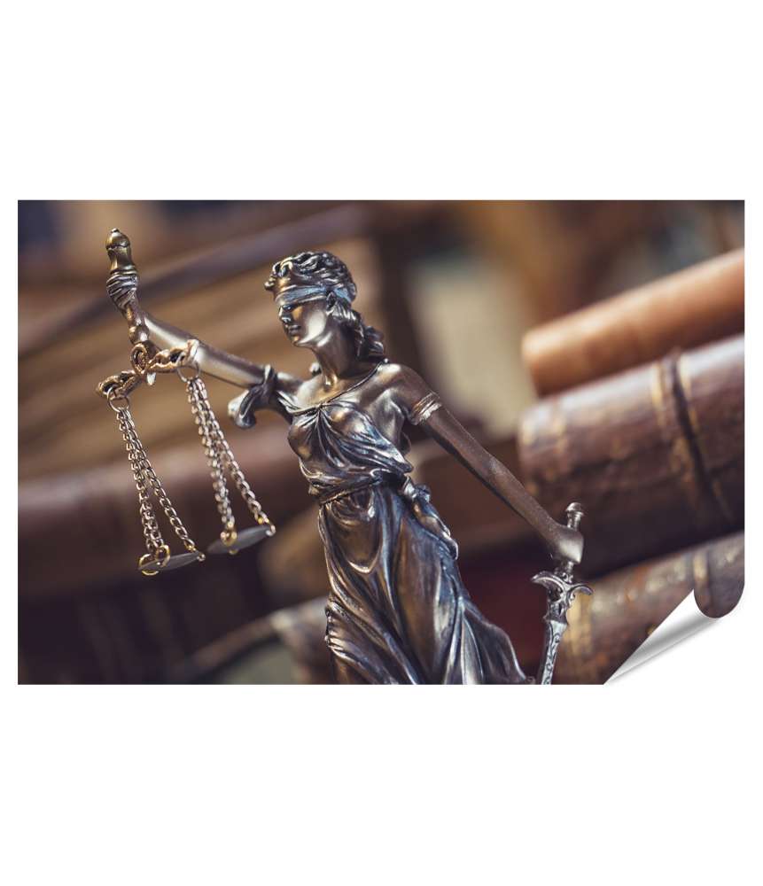 Islandburner Premium Poster Konzept der staatlichen Justiz dargestellt als Wandbild im Angebot