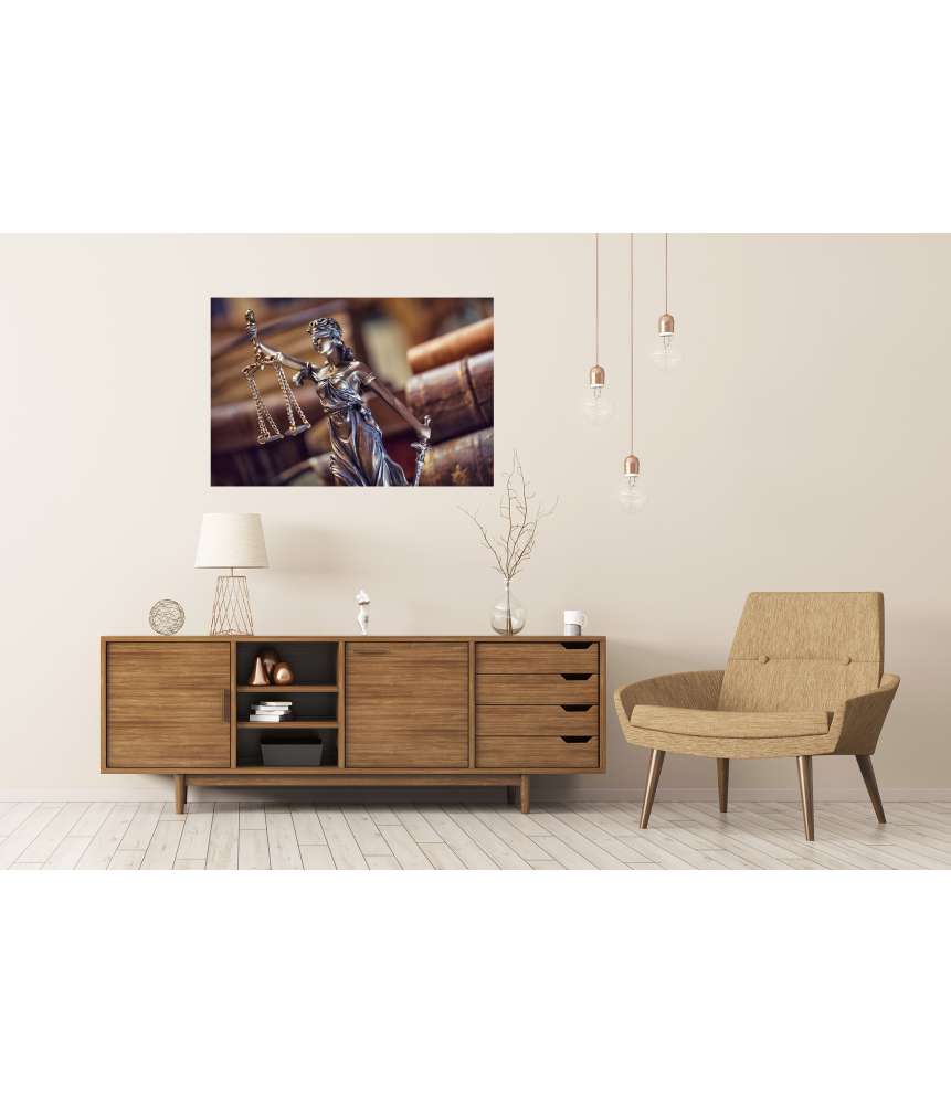 Islandburner Premium Poster Konzept der staatlichen Justiz dargestellt als Wandbild im Angebot