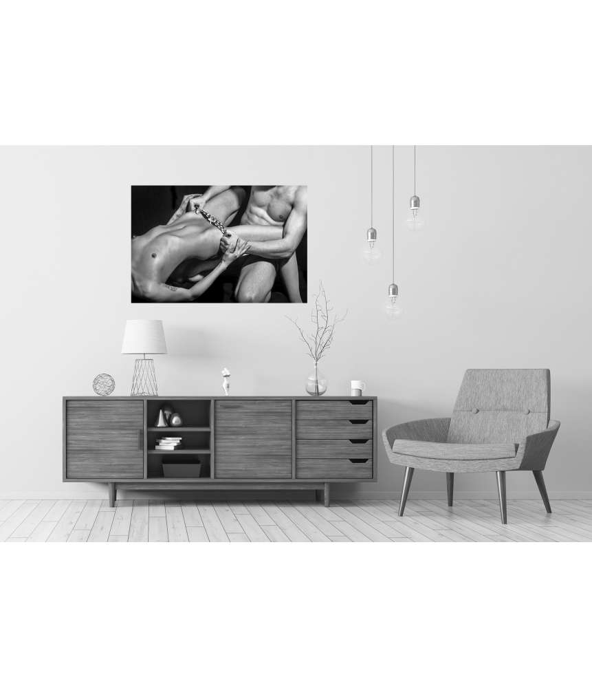Islandburner Premium Poster Leidenschaftliches, erotisches Paar-Bild für Schlafzimmer im Shades-Stil Blitzverkäufe