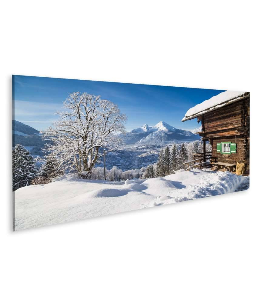 Islandburner Bild auf Leinwand Atemberaubendes Wandbild einer idyllischen Berglandschaft in Berchtesgaden Limitierter Zeitrabatt