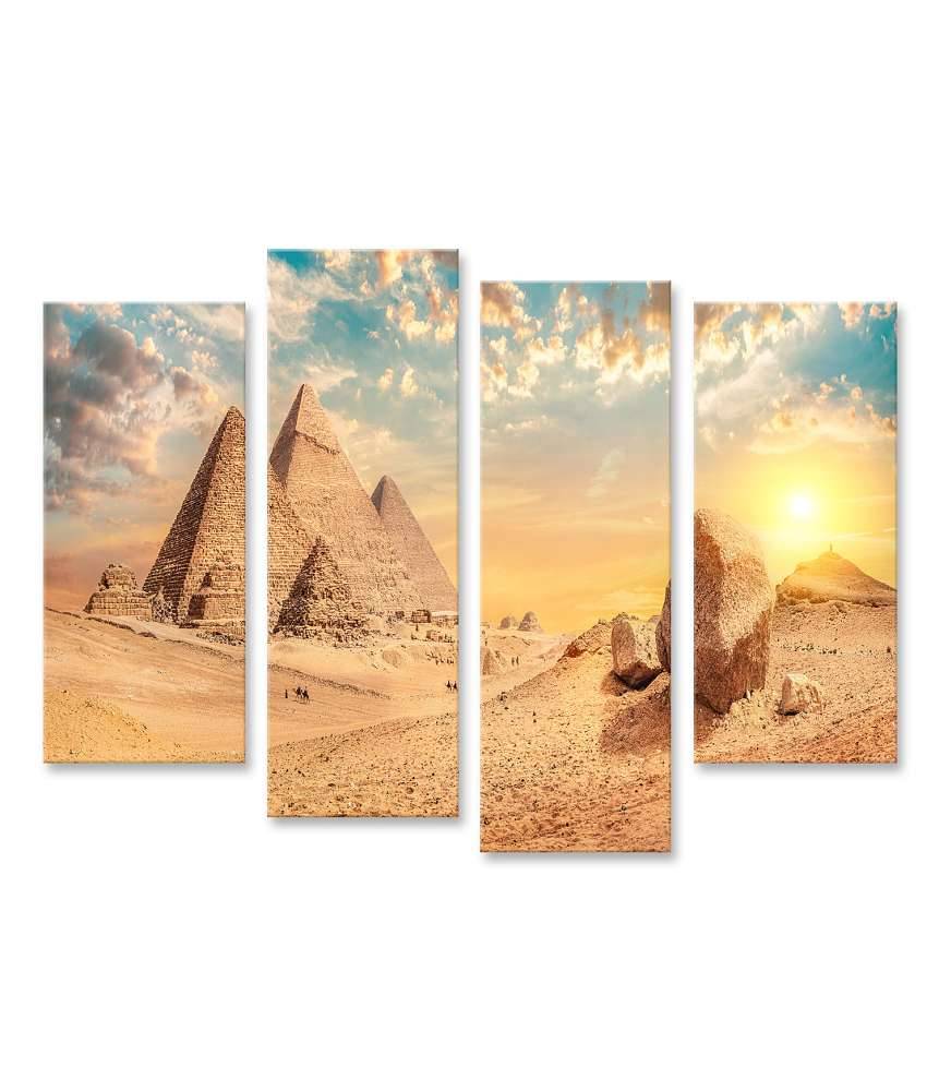 Islandburner Bild auf Leinwand Majestätische Pyramiden erheben sich in der Wüste von Gizeh Muttertagsangebot