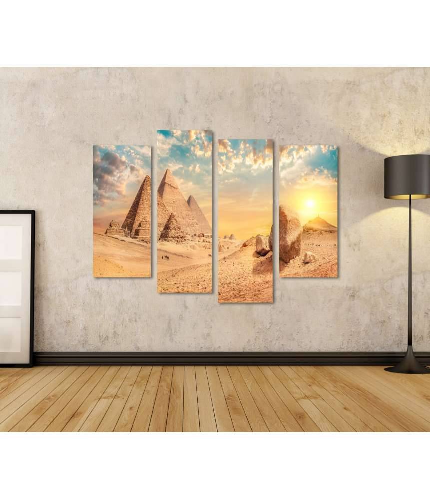Islandburner Bild auf Leinwand Majestätische Pyramiden erheben sich in der Wüste von Gizeh Muttertagsangebot