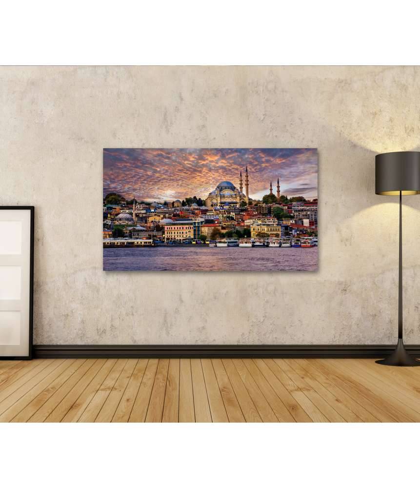 Islandburner Bild auf Leinwand Blick auf das Goldene Horn und die Altstadt von Istanbul, Türkei Bis zu 60% Rabatt