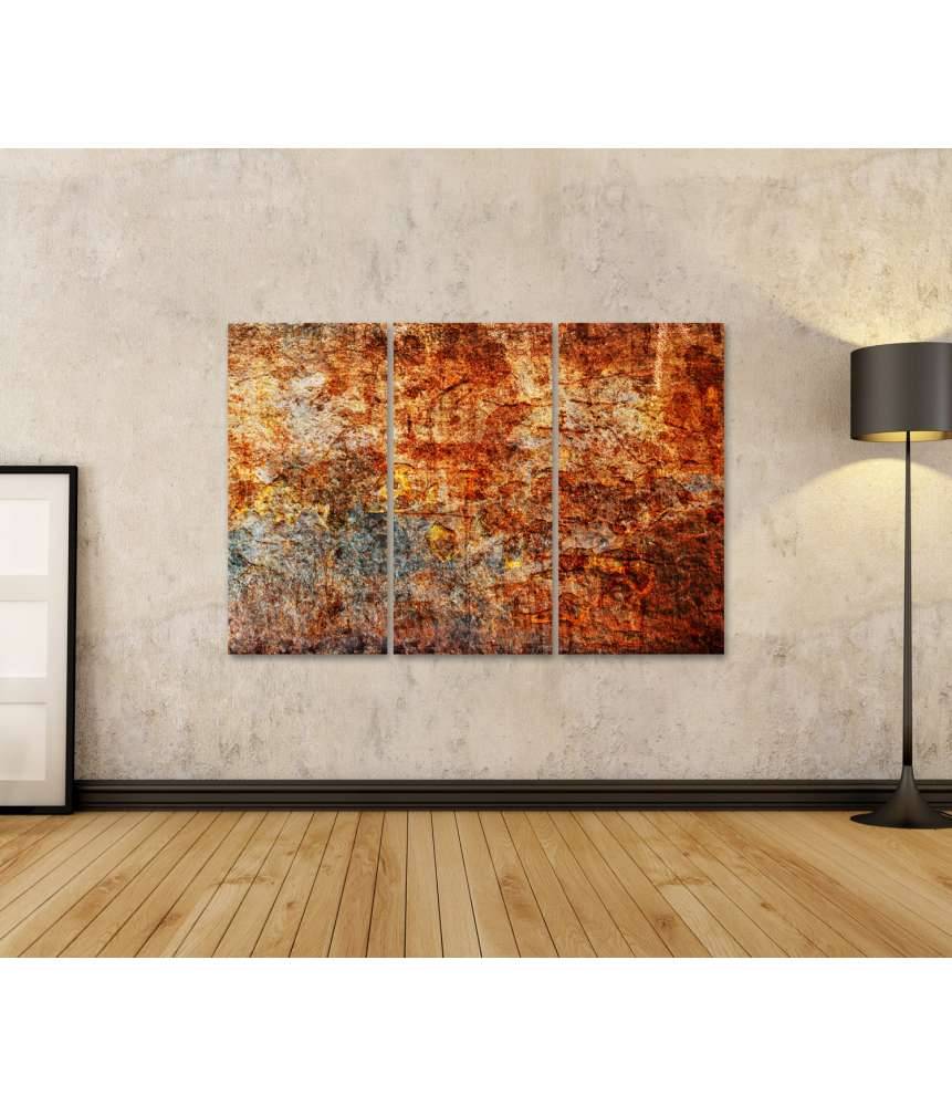Islandburner Bild auf Leinwand Abstrakte Luxuskunst: Rostige Stahlplatte mit einzigartiger Metalltextur Speichern exportieren