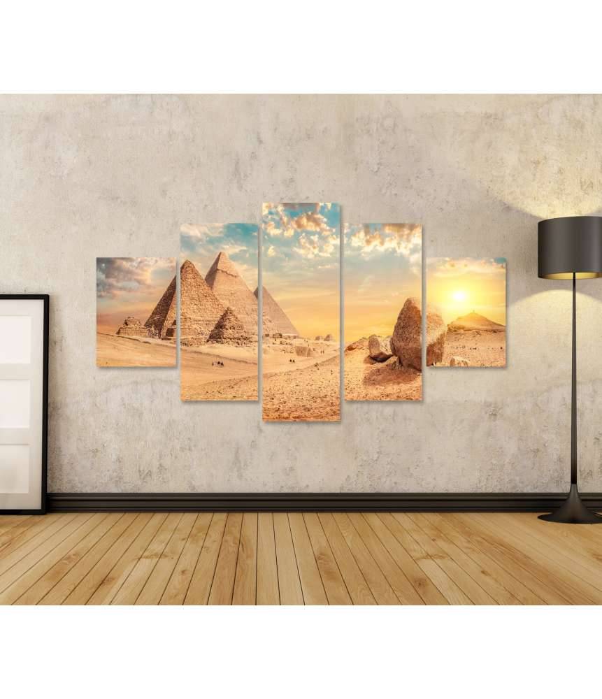 Islandburner Bild auf Leinwand Majestätische Pyramiden erheben sich in der Wüste von Gizeh Sonderangebot