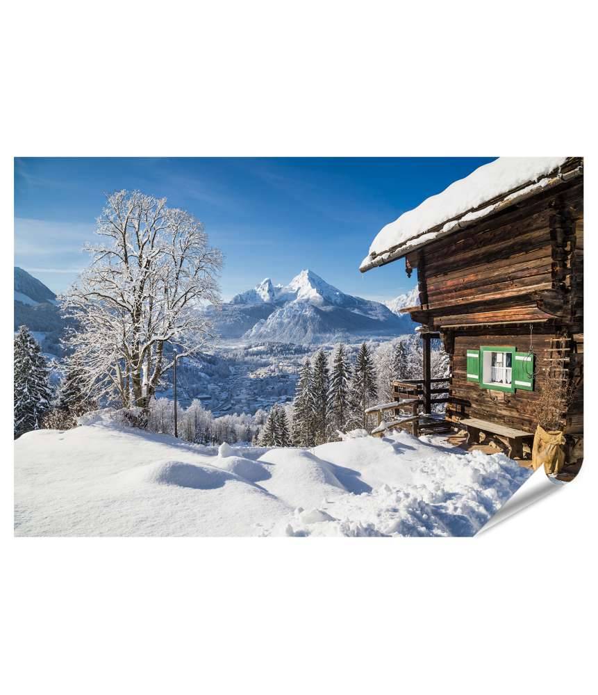 Islandburner XXL Premium Poster Atemberaubendes Wandbild einer idyllischen Berglandschaft in Berchtesgaden Super Sparpreis