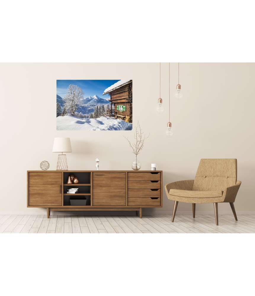 Islandburner XXL Premium Poster Atemberaubendes Wandbild einer idyllischen Berglandschaft in Berchtesgaden Super Sparpreis