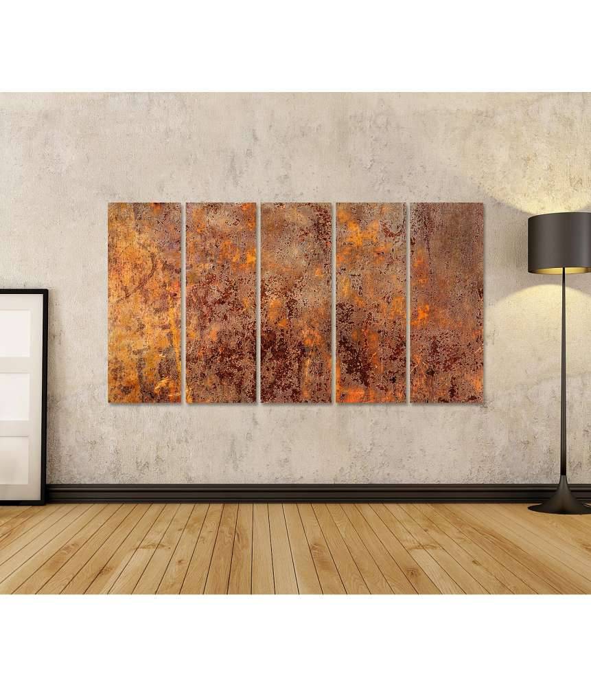 Islandburner Bild auf Leinwand Luxuriöse abstrakte Kunst: Grunge- und Rost-Edition Nr 3 JETZT KAUFEN