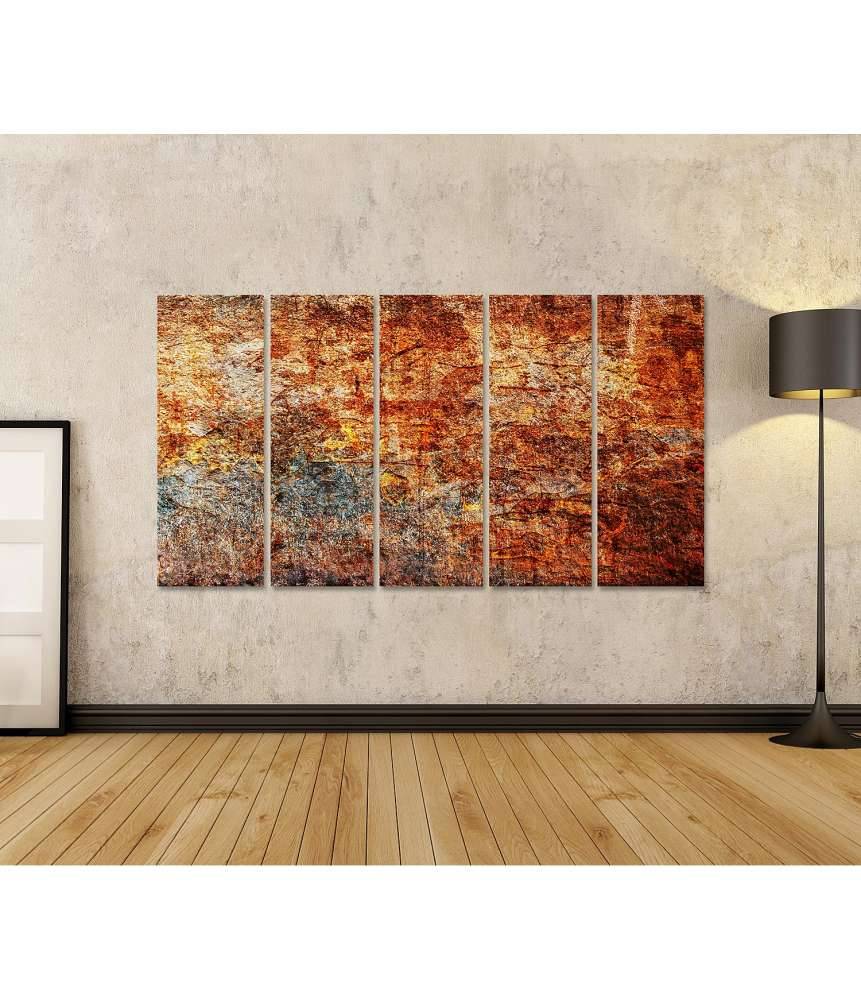 Islandburner Bild auf Leinwand Abstrakte Luxuskunst: Rostige Stahlplatte mit einzigartiger Metalltextur Bis zu 60% Rabatt