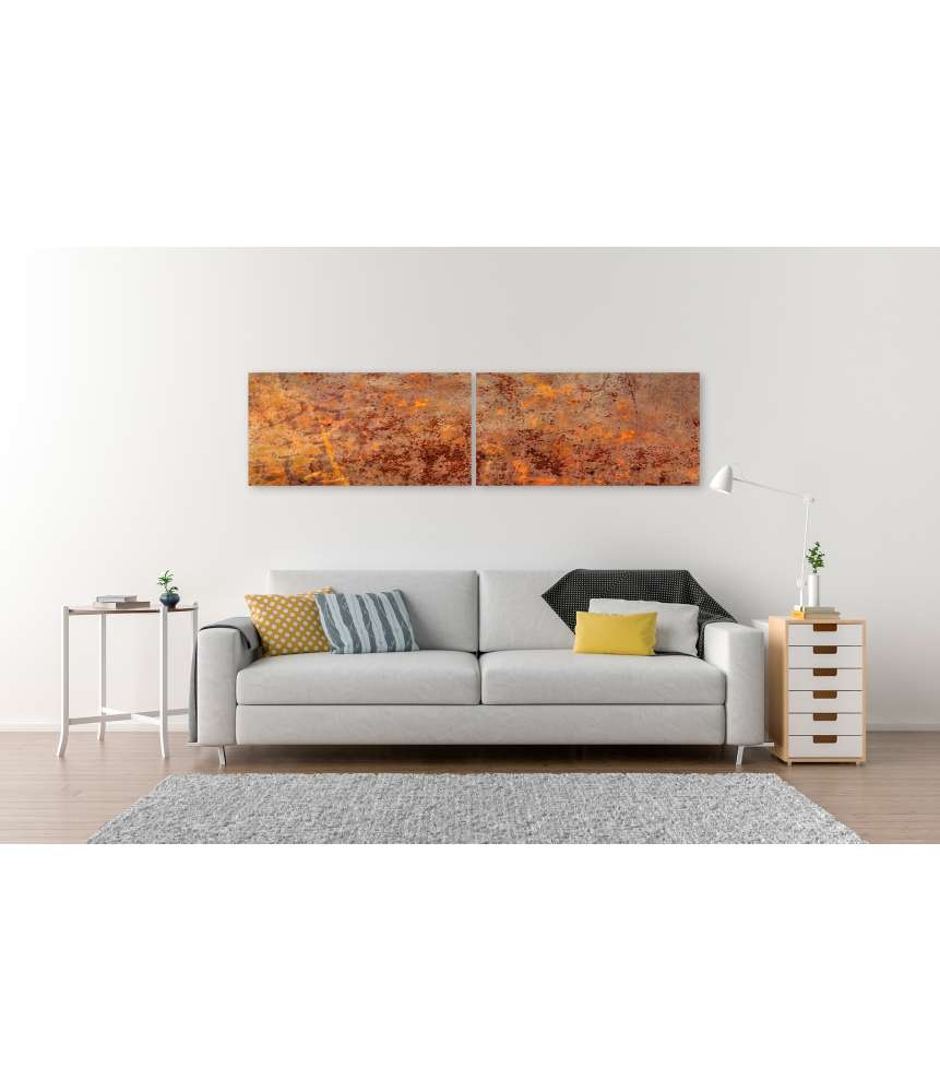 Islandburner Bild auf Leinwand Luxuriöse abstrakte Kunst: Grunge- und Rost-Edition Nr 3 Discount Store für neue Produkte