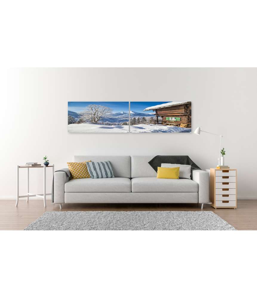Islandburner Bild auf Leinwand Atemberaubendes Wandbild einer idyllischen Berglandschaft in Berchtesgaden Angebote