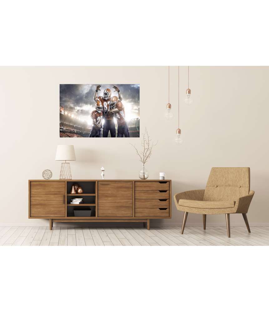 Islandburner Premium Poster Aktionsgeladenes American Football-Wandbild für Kinder- und Jugendzimmer Saisonschlussverkauf