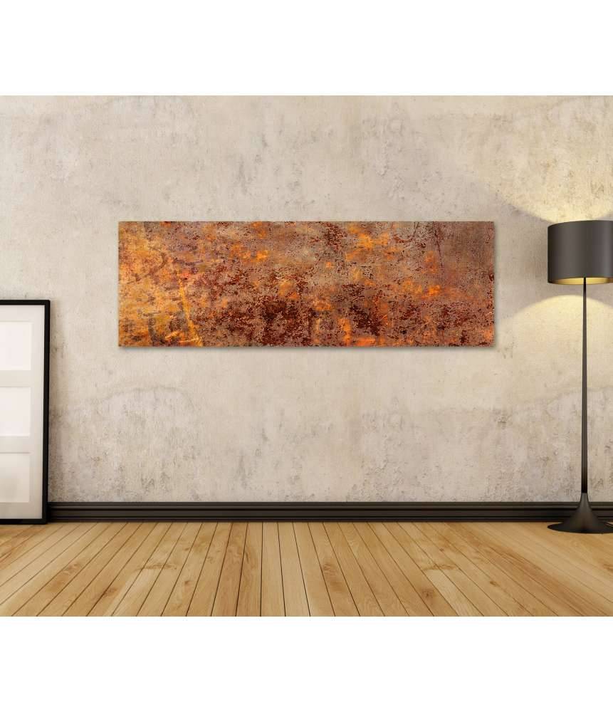 Islandburner Bild auf Leinwand Luxuriöse abstrakte Kunst: Grunge- und Rost-Edition Nr 3 Vatertagsangebot
