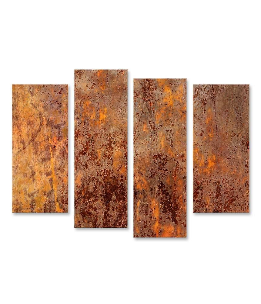Islandburner Bild auf Leinwand Luxuriöse abstrakte Kunst: Grunge- und Rost-Edition Nr 3 Sonderangebot der Fabrik