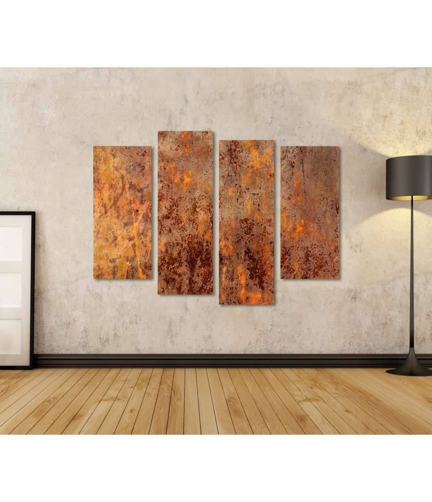 Islandburner Bild auf Leinwand Luxuriöse abstrakte Kunst: Grunge- und Rost-Edition Nr 3 Sonderangebot der Fabrik